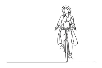 Continuous one line drawing autumnal lifestyle concept. Doodle vector illustration.