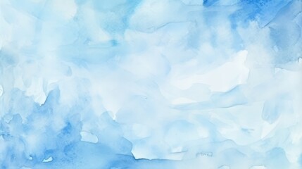 Obraz premium Light Blue Watercolor Background Ideal for Text Placement, Perfect for Websites, Cards, and Creative Projects Featuring Soft and Ethereal Tones