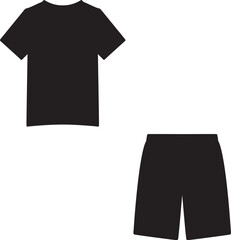 t shirt and half pant template