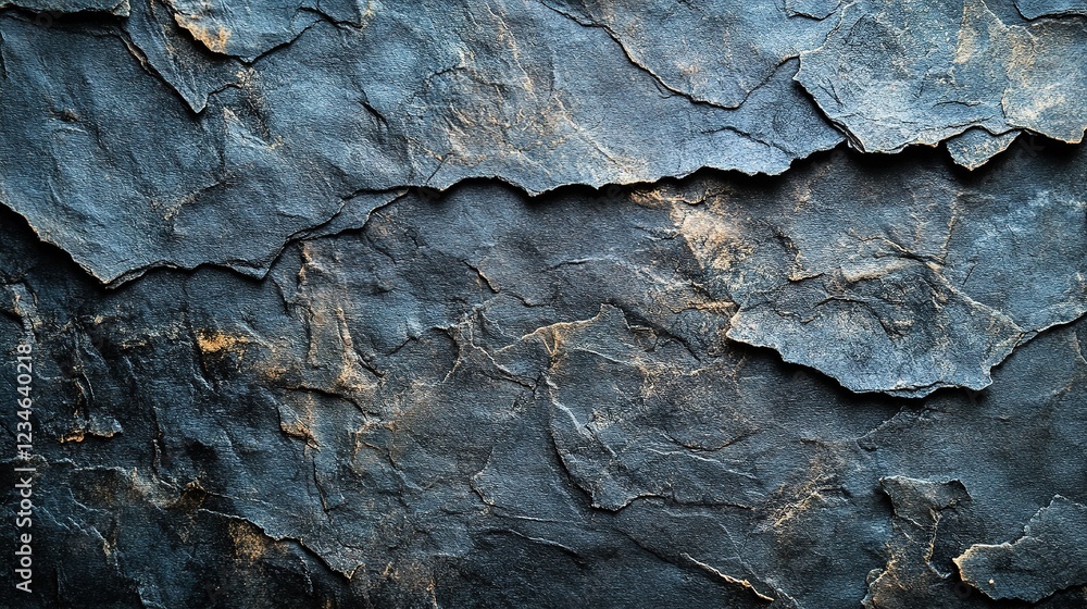Poster dark layered slate texture with highlighted edges for graphic use