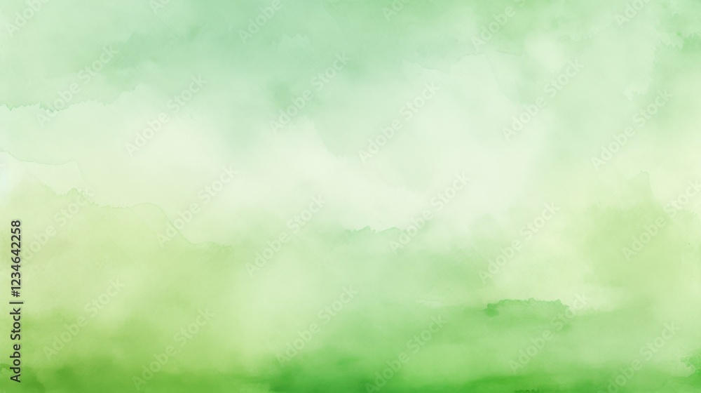 Aufkleber light green watercolor background with subtle texture ideal for text overlay in various creative pro