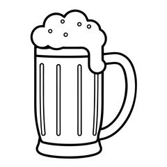mug of beer with foam