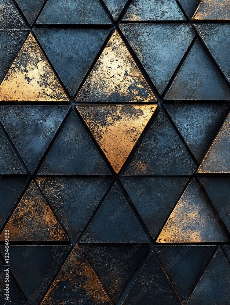 Poster geometric triangle pattern background design for textures, overlays