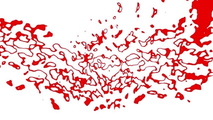 spread of virus or red blood cells video animation - Powered by Adobe