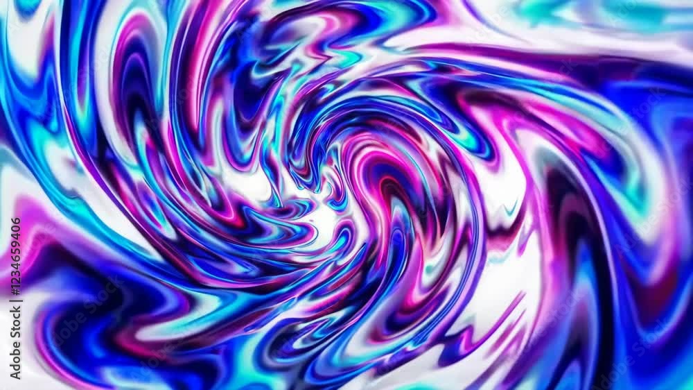 Poster colorful abstract swirl pattern in vibrant hues, dynamic fluid motion. art and design inspiration co