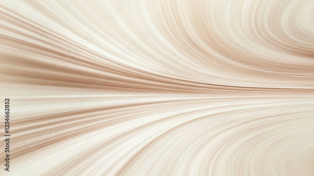Poster abstract flowing lines in soft beige tones create a sense of movement and tranquility