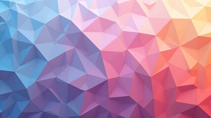 Obraz premium Low -polygon gradient color block
