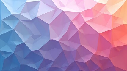 Fototapeta premium Low -polygon gradient color block