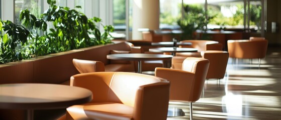 Inviting urban interiors relaxing moments with brown leather seating and high fidelity imagery