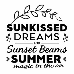 summer sunsets typography t-shirt design © MSTSALMA