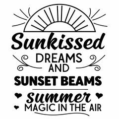 summer sunsets typography t-shirt design © MSTSALMA
