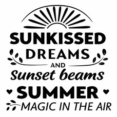 summer sunsets typography t-shirt design © MSTSALMA