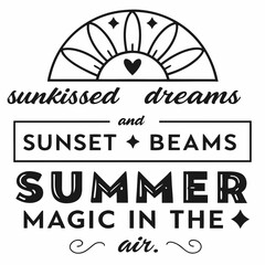 summer sunsets typography t-shirt design © MSTSALMA