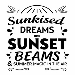 summer sunsets typography t-shirt design © MSTSALMA