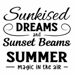 summer sunsets typography t-shirt design