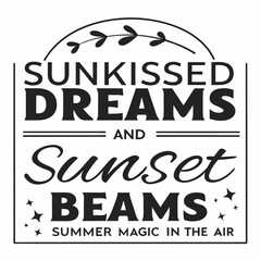 summer sunsets typography t-shirt design © MSTSALMA