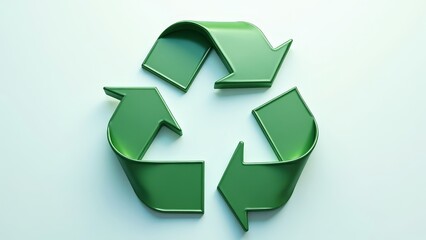 Obraz premium The recycling symbol, also known as the recycle symbol or recycle logo, is a widely recognized emblem that signifies the recycling of materials