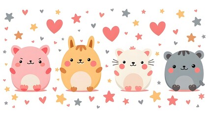 easter bunny with eggs