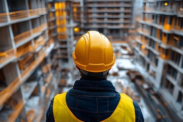 A industrious and careful construction worker 