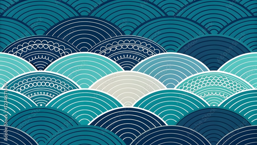 Poster abstract background with clouds