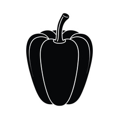 illustration of a bell pepper isolated on white