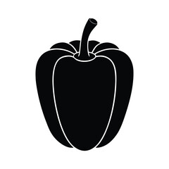 illustration of a bell pepper isolated on white