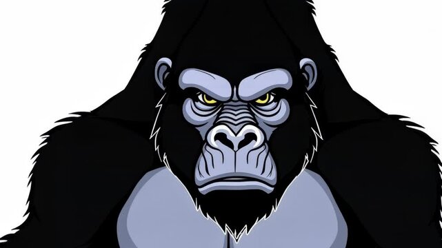 Powerful Gorilla Illustrations: A Majestic Ape in Various Styles