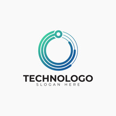 vector technology logo premium template