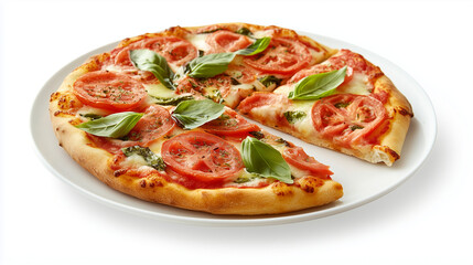 Authentic Neapolitan Pizza with Basil