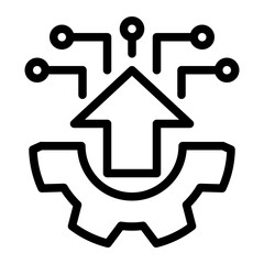 Development Icon Outline Style