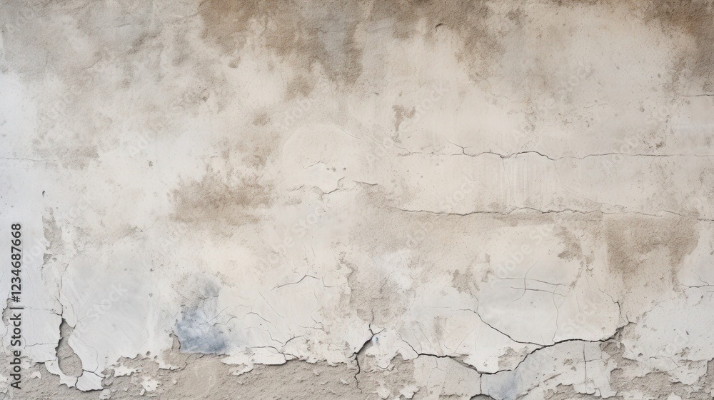 Poster textured old concrete wall with cracks and faded patterns ideal for backgrounds in architecture and 