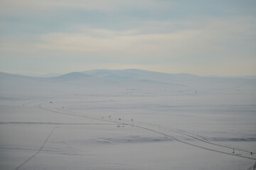 The Hulunbuir Prairie in the snow
