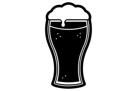 recommend clip art: beer silhouette, beer glass bottle icon symbol. beer vector illustration