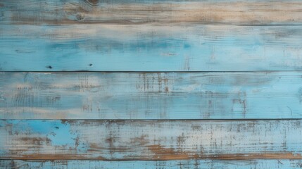 Obraz premium Vintage Blue Grunge Wood Plank Texture Background Ideal for Rustic Decor or Creative Projects with Warm Tones and Weathered Appearance