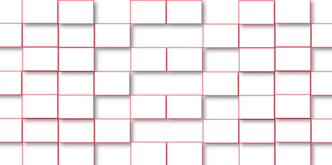 Simple Square cube box plate board on white wall background. 3d rendering. Multiple Horizontal Business Card Modern Mockup for Branding Presentation, Corporate Identity, Advertising, Graphic design.