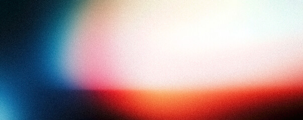 A high grainy noisy colorful light gradient overlay with a mix of warm and cool hues, suitable for modern and artistic compositions.