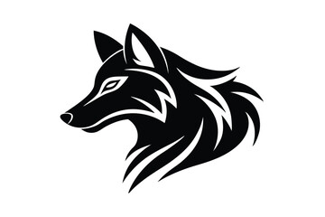 Stylized Wolf Logo 
