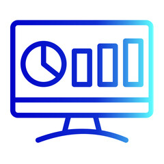 Analysis Icon Outline Gradient