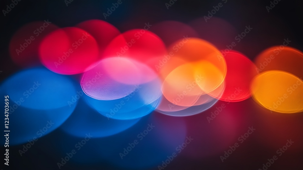 Poster abstract colorful bokeh light background image