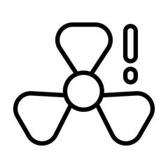 Fototapeta premium fan alert vector icon