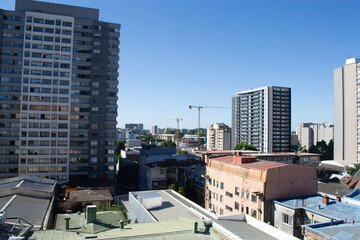 The city of Concepcion in Chile in Summer