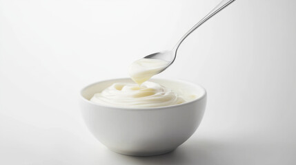 Spoonful of Creamy Yogurt