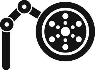 Surgical lamp providing focused light in operating room, essential tool for surgeons performing precise procedures