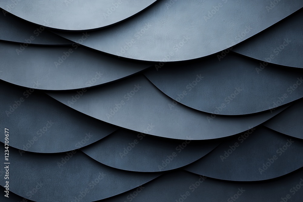 Poster Dimensional patterns on dark textured surface create an intriguing visual appeal in modern design
