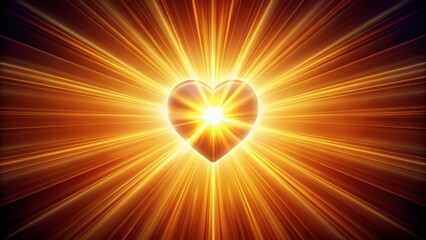 Obraz premium Glowing Heart of God with Light Rays Surrounding , holy spirit, divine light, holy spirit, divine light
