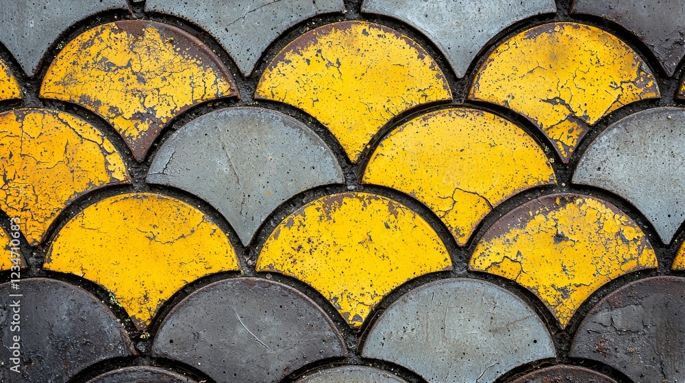 Poster abstract pattern of oxidized iron with grunge texture and rust colors