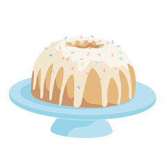 easter cake on the plate