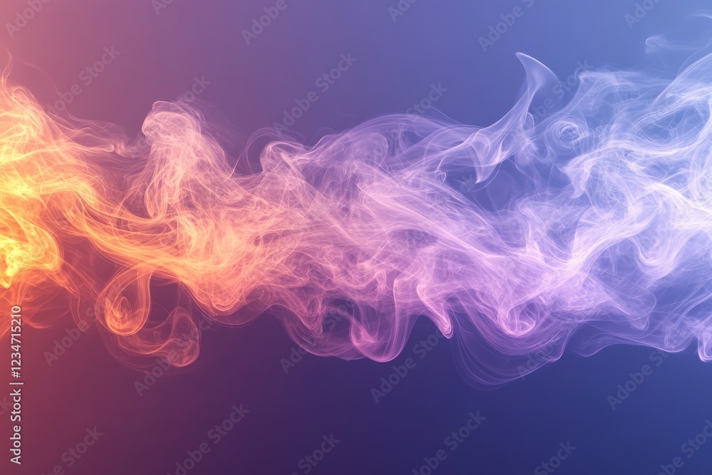 Poster colorful swirling smoke patterns blend together creating an abstract visual art display in vibrant h