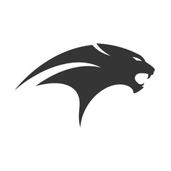 Professional Vector Logo of a Panther in Motion.