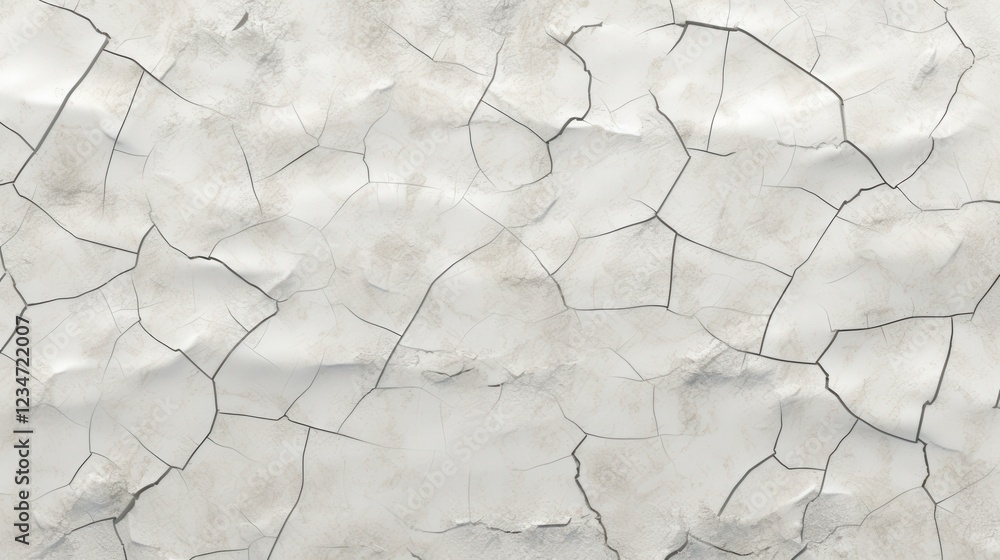 Poster seamless texture of cracked surface with fine broken lines for background applications in design and